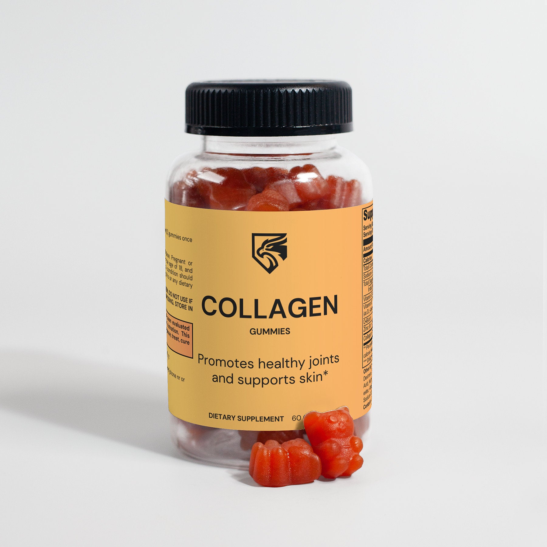 Collagen Gummies – Orange Flavor – 60 Gummies