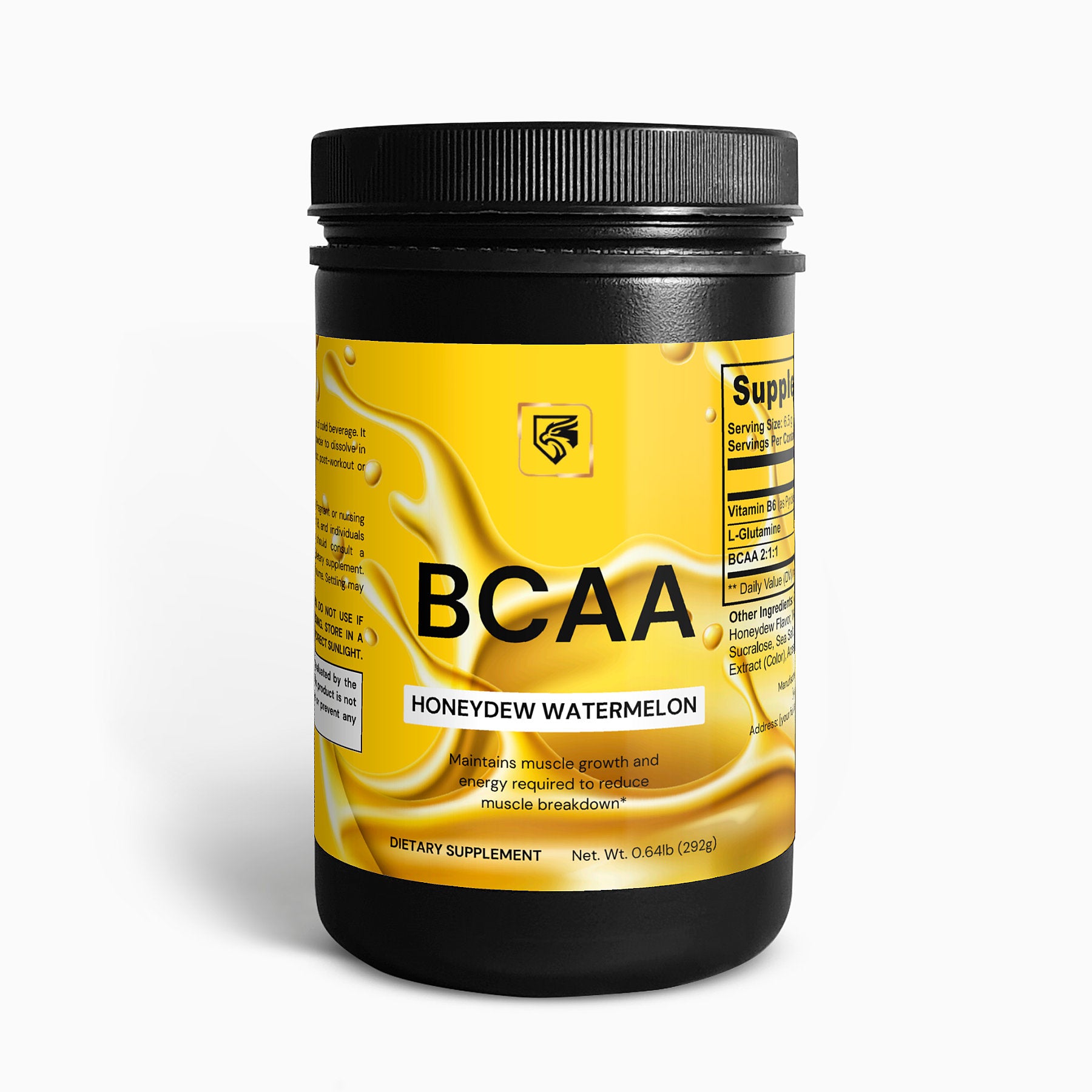 BCAA Post Workout Powder – Honeydew/Watermelon Flavor, 0.64 lb